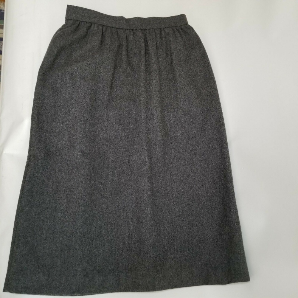 Vintage Rafaella Gray Wool Blend Skirt Size 8 - Picture 7 of 7